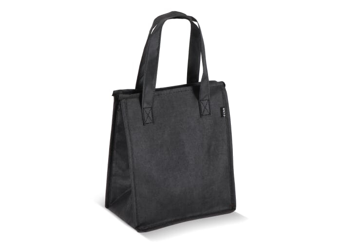Sac isotherme promotionnel en intissé recyclé Noir