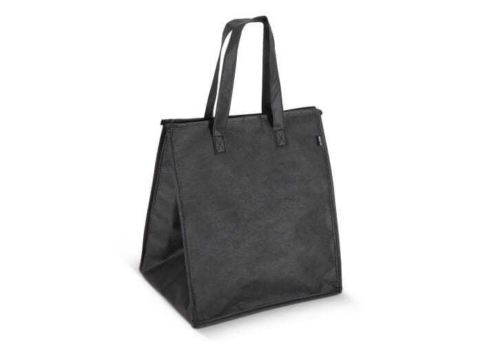 Sac isotherme cabas publicitaire en intissé recyclé Noir