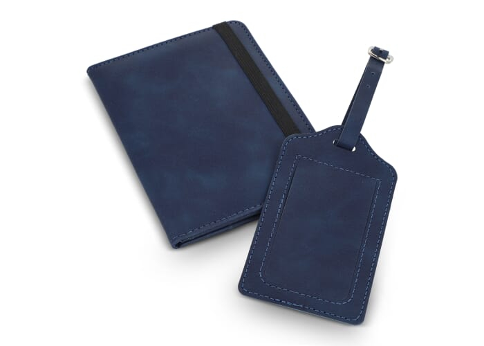 Set de voyage RFID promotionnel Saana Bleu