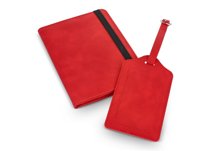 Set de voyage RFID promotionnel Saana Rouge