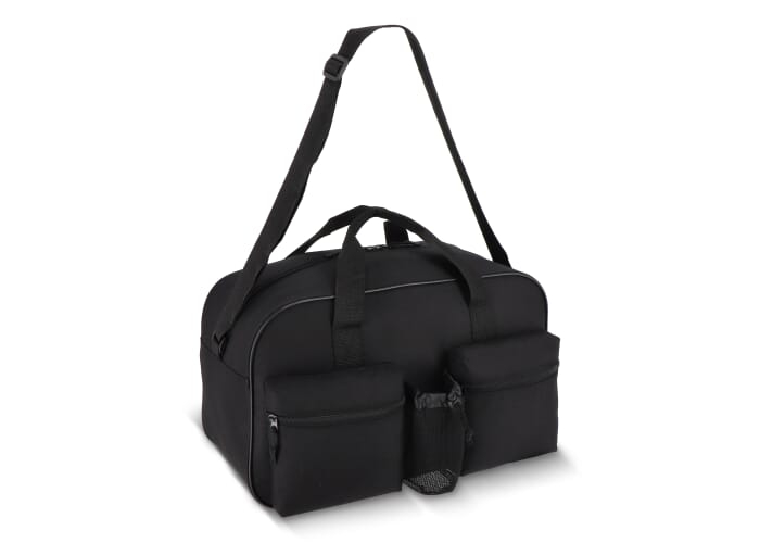 Sac de sport publicitaire à poches multiples Noir