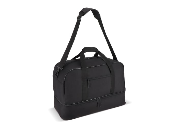 Sac de voyage publicitaire à double compartiment Noir