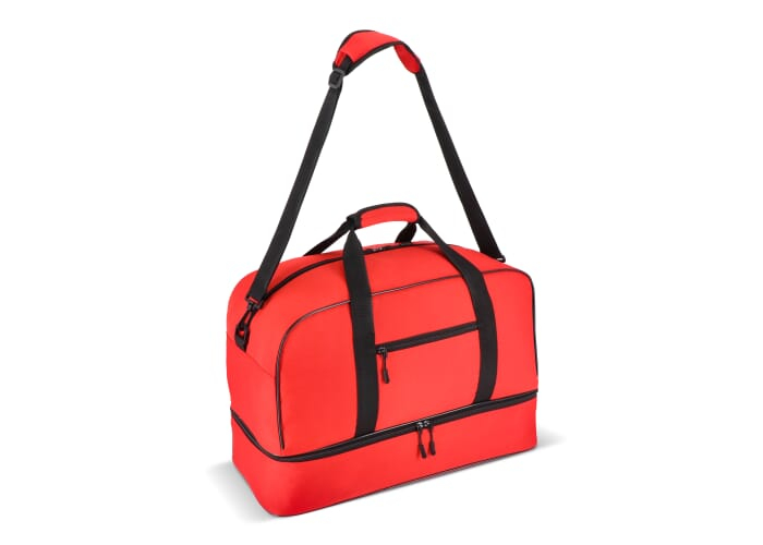 Sac de voyage publicitaire à double compartiment Rouge