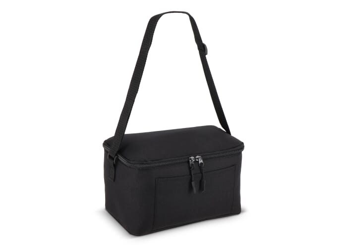 Sac isotherme personnalisé 6 canettes en R-PET Noir