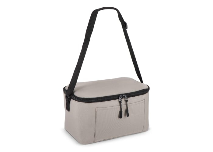 Sac isotherme personnalisé 6 canettes en R-PET Gris