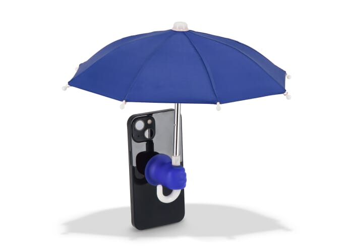 Mini parapluie de téléphone à personnaliser Bleu