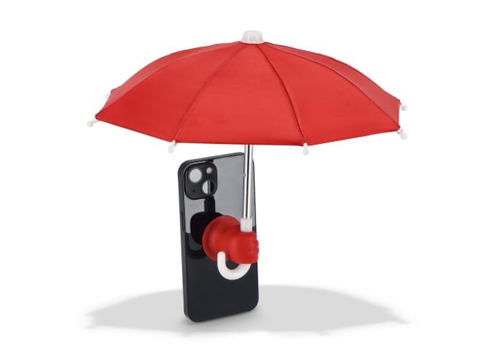 Mini parapluie de téléphone à personnaliser Rouge