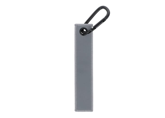 Étiquette bagage réfléchissante publicitaire Gris