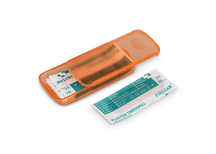 Pansements personnalisables avec étui coulissant Orange