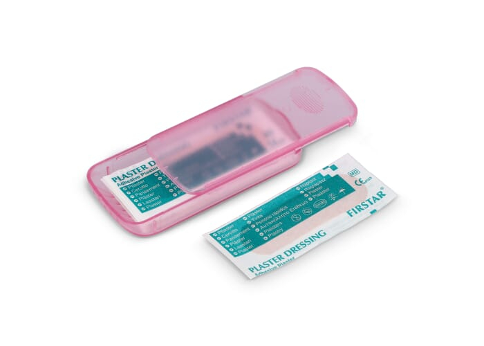 Pansements personnalisables avec étui coulissant Rose