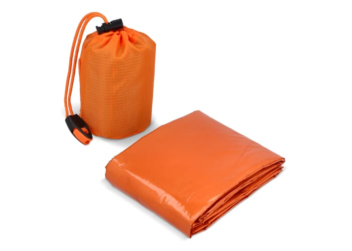 Poncho isotherme publicitaire 2-en-1 Orange