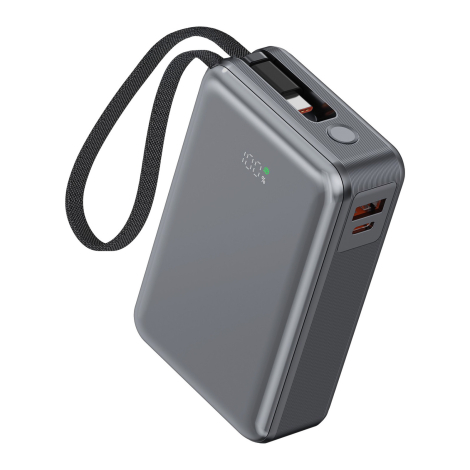 Batterie externe publicitaire 20 000 mAh 65 W avec câble intégré Shibo