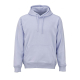 Sweat à capuche unisexe bleu clair présenté de devant avec cordons ton sur ton, poche kangourou frontale et sans personnalisatio Sweat à capuche unisexe bleu clair présenté de devant avec cordons ton sur ton, poche kangourou frontale et sans personnalisatio