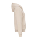 Sweat à capuche pour femme écru présenté de profil. Sweat à capuche pour femme écru présenté de profil.