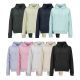 Sweat à capuche pour femme présenté de devant dans neuf coloris différents, sans personnalisation visible. Sweat à capuche pour femme présenté de devant dans neuf coloris différents, sans personnalisation visible.