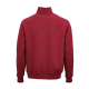 Sweat à col montant avec demi-zip unisexe bordeaux présenté de dos, sans personnalisation visible. Sweat à col montant avec demi-zip unisexe bordeaux présenté de dos, sans personnalisation visible.