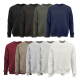 Sweats à col rond unisexes présentés de devant dans neuf coloris différents, sans personnalisation visible. Sweats à col rond unisexes présentés de devant dans neuf coloris différents, sans personnalisation visible.