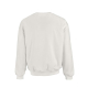 Sweat oversize blanc présenté de dos, sans personnalisation visible.