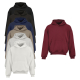 Plusieurs coloris du sweat à capuche oversize unisexe présentés de face, sans marquage visible.
