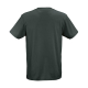 T-shirt unisexe vert foncé vu de dos, sans marquage visible. T-shirt unisexe vert foncé vu de dos, sans marquage visible.