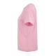 T-shirt pour femme rose vu de profil, sans marquage visible. T-shirt pour femme rose vu de profil, sans marquage visible.