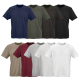 Neuf t-shirts unisexes à manches courtes présentés de face dans différents coloris, sans marquage visible.