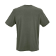 T-shirt unisexe présenté de dos dans un coloris vert, sans marquage visible.
