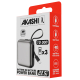 Powerbank publicitaire 2 câbles 10 000 mAh – Bushi Powerbank publicitaire 2 câbles 10 000 mAh – Bushi