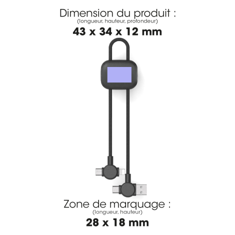 Câble court 18 cm charge ultra-rapide 60 W – Aka