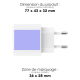 Chargeur secteur publicitaire USB-C 25W Pika Chargeur secteur publicitaire USB-C 25W Pika