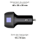 Chargeur allume-cigare publicitaire KEKU 20W Chargeur allume-cigare publicitaire KEKU 20W