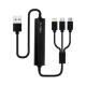 Câble USB 3 en 1 publicitaire avec powerbank 2600 mAh SAYO Câble USB 3 en 1 publicitaire avec powerbank 2600 mAh SAYO