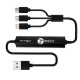 Câble USB 3 en 1 publicitaire avec powerbank 2600 mAh SAYO Câble USB 3 en 1 publicitaire avec powerbank 2600 mAh SAYO