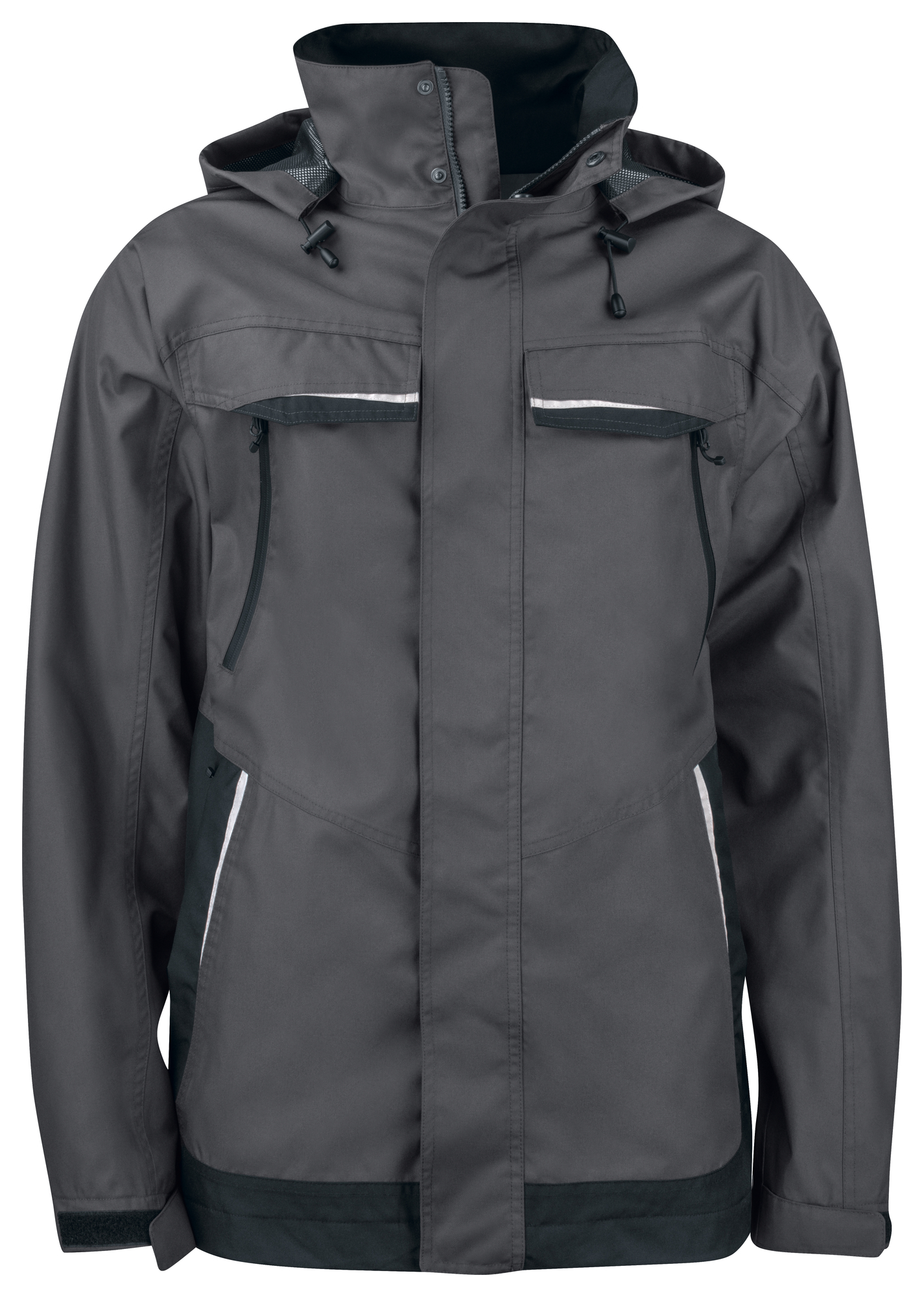 Parka personnalisée doublée et imperméable - 205g Gris