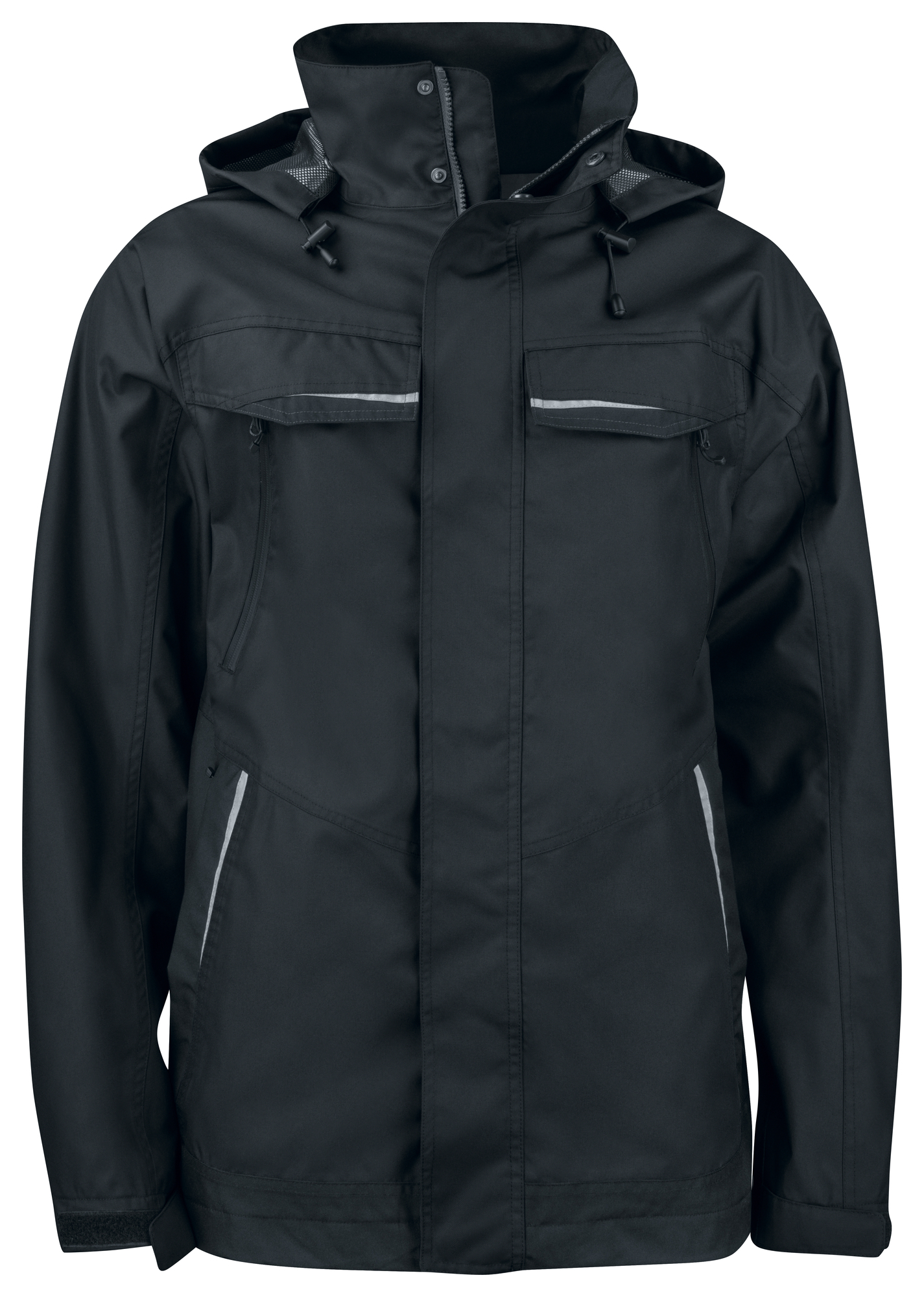 Parka personnalisée doublée et imperméable - 205g Noir