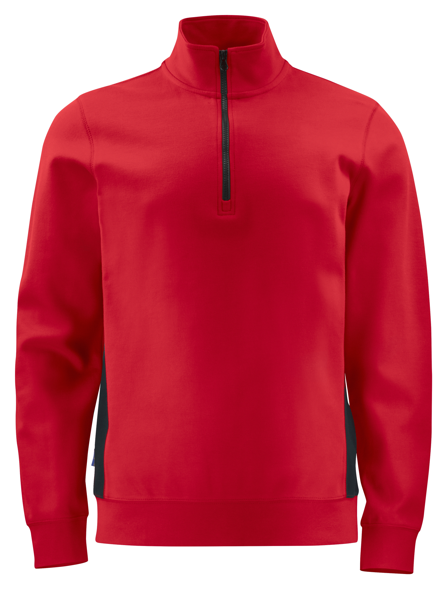 Sweatshirt publicitaire avec col en zip - 320g Rouge