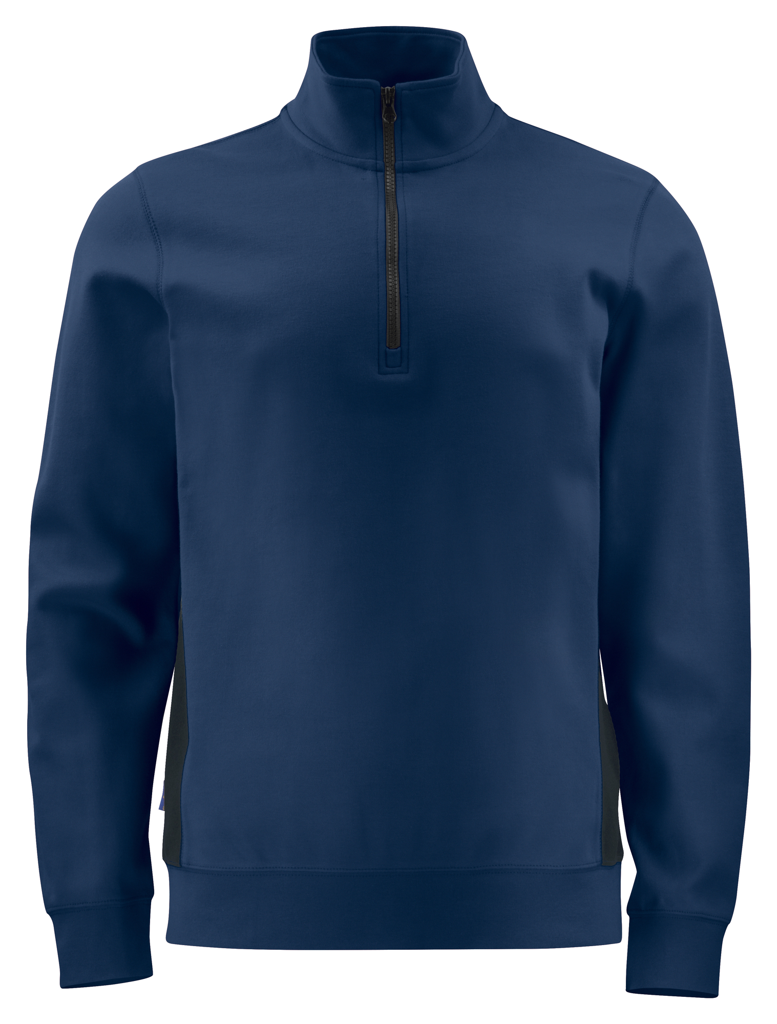 Sweatshirt publicitaire avec col en zip - 320g Marine