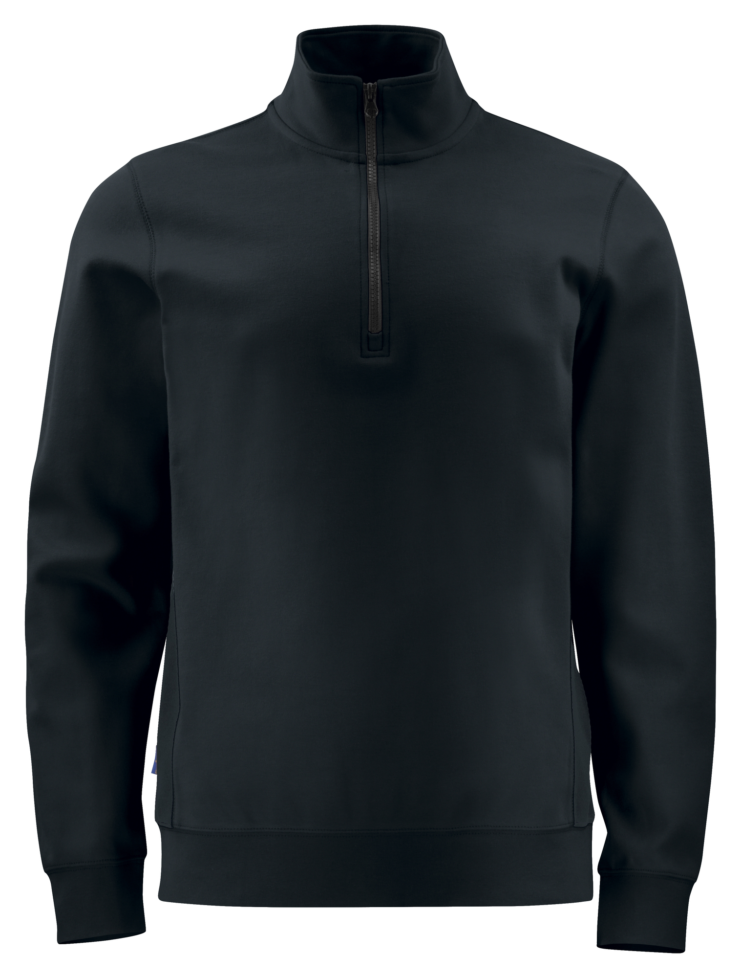 Sweatshirt publicitaire avec col en zip - 320g Noir