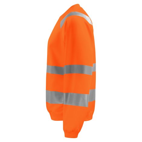 Sweatshirt publicitaire haute visibilité col rond - 300g