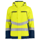 Parka publicitaire imperméable avec bandes HV - 200g Parka publicitaire imperméable avec bandes HV - 200g