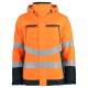 Parka publicitaire imperméable avec bandes HV - 200g Parka publicitaire imperméable avec bandes HV - 200g