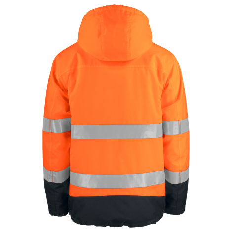 Parka publicitaire imperméable avec bandes HV - 200g