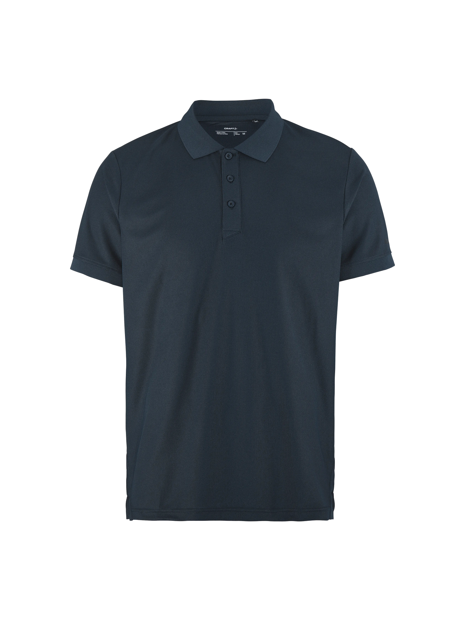 Polo de sport personnalisé en polyester recyclé - CRAFT Noir
