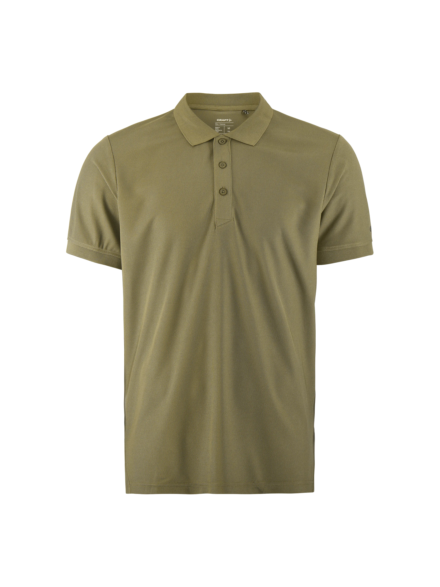 Polo de sport personnalisé en polyester recyclé - CRAFT Kaki