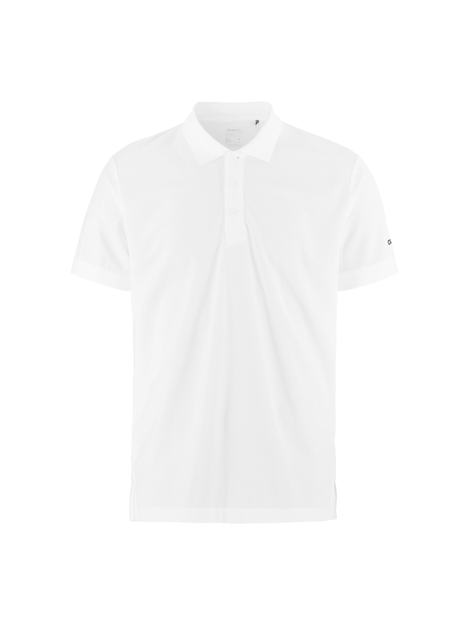 Polo de sport personnalisé en polyester recyclé - CRAFT White
