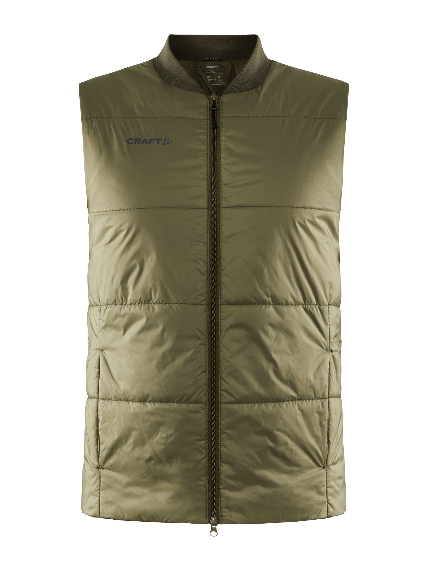 Bodywarmer sportswear personnalisable recyclé - CRAFT Kaki