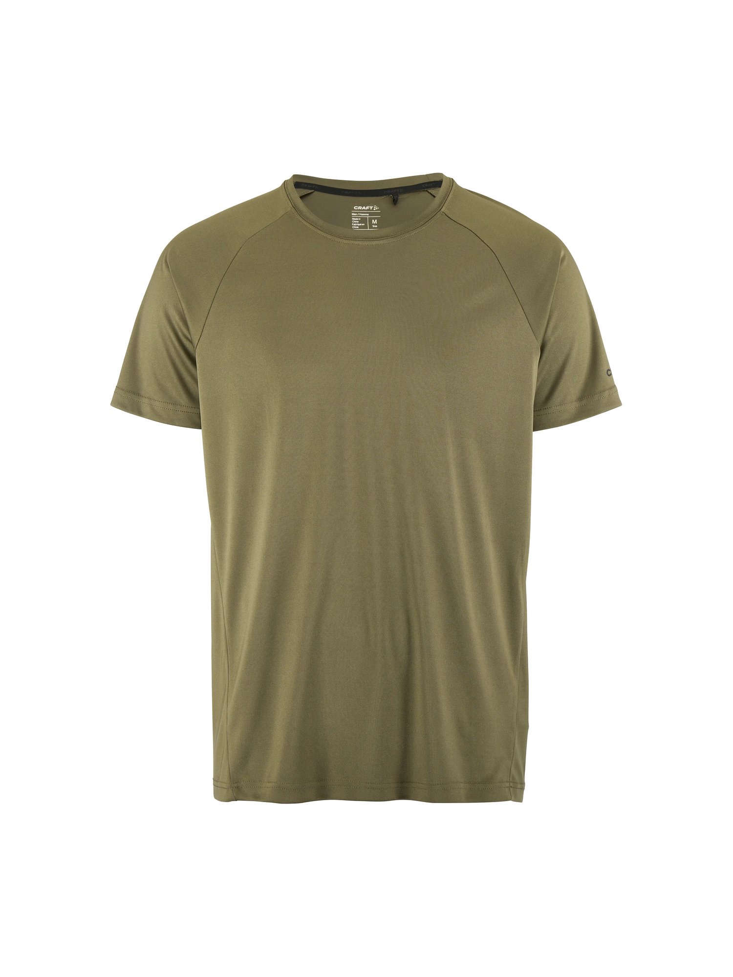 T-shirt publicitaire running en polyester recyclé - CRAFT Kaki