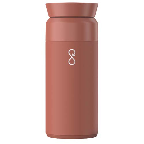 Gourde infusion publicitaire 350ml recyclée Ocean Bottle Brique