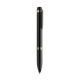 Vue de profil d’un stylo à bille noir brillant, montrant son long clip métallique anthracite et la bague centrale assortie. Vue de profil d’un stylo à bille noir brillant, montrant son long clip métallique anthracite et la bague centrale assortie.