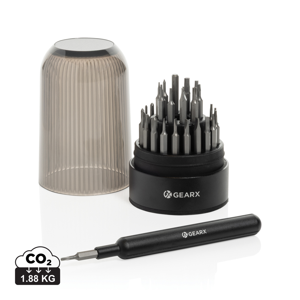 Kit de tournevis personnalisable 31 en 1 Gear X Noir